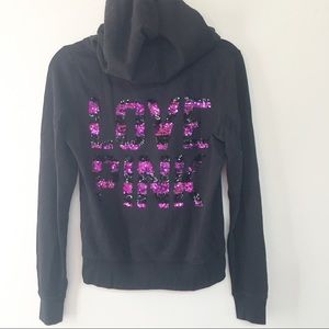 VS Pink full zip hoodie aa116
